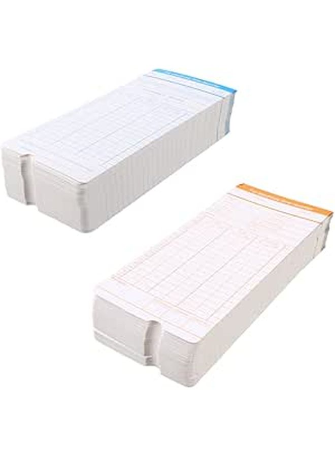 200 Sheets Time Recorder Cards Monthly For Staff Attendance Tracking - Image 1