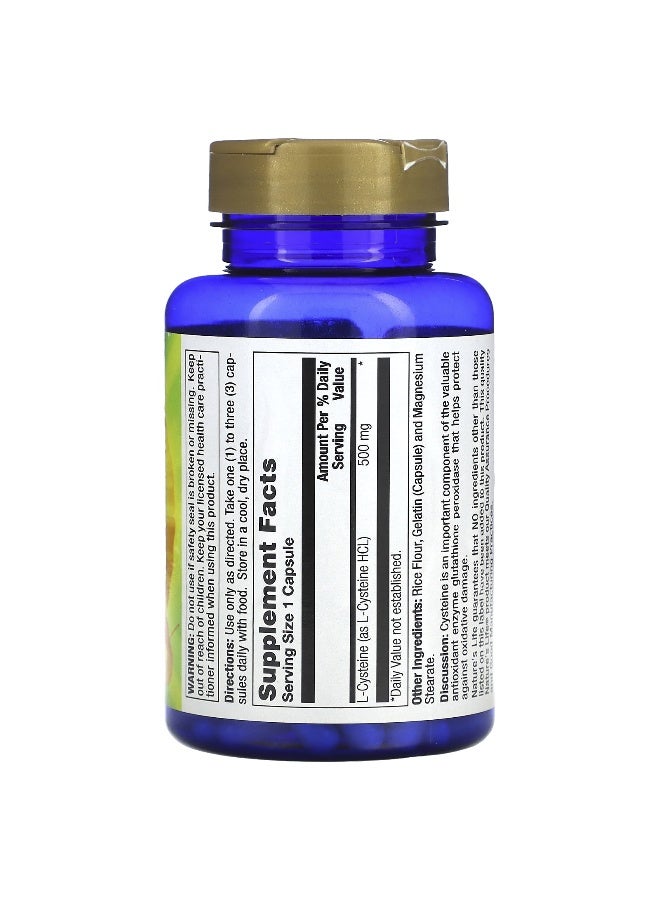 Nature's Life Nature's Life, L-Cysteine, 500 mg, 100 Capsules  - Image 2