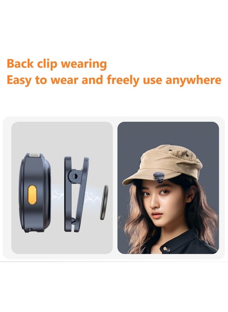 Wireless Lavalier Mic Set - 20Hr Long Battery, Lavalier Microphone for Interview, Video, Podcast Vlog, 2.4 GHz Dual Noise Reduction Microphone for iOS Andriod