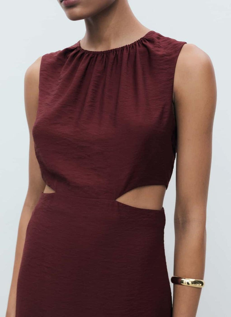 MANGO Cutout Sleeveless Dress  - Image 4