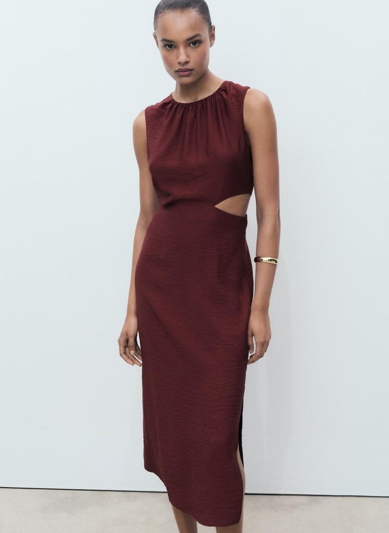 MANGO Cutout Sleeveless Dress  - Image 3