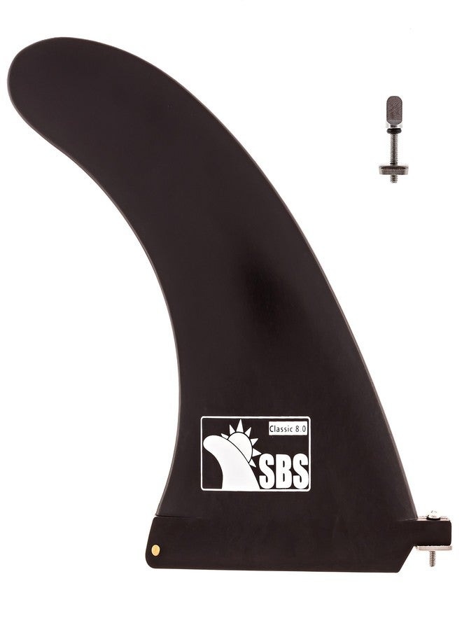Santa Barbara Surfing SBS 8" Longboard & SUP Single Fin - Free No Tool Screw - 8 Inch Center Fin for Surfboard & Paddleboard - Image 1