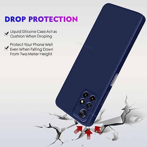 LIRAMARK Silicone Soft Back Cover Case for Mi Redmi Note 11T 5G / Poco M4 Pro 5G/ Note 11 5G (Silicone Blue) - Image 5