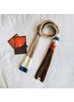 Generic Fashionable Knitted Scarf Womens Autumn/Winter New Arrival Soft Hand Feel Long Thin Surround Necklace Motorcycle Helmet Style Card coffee dopamine 