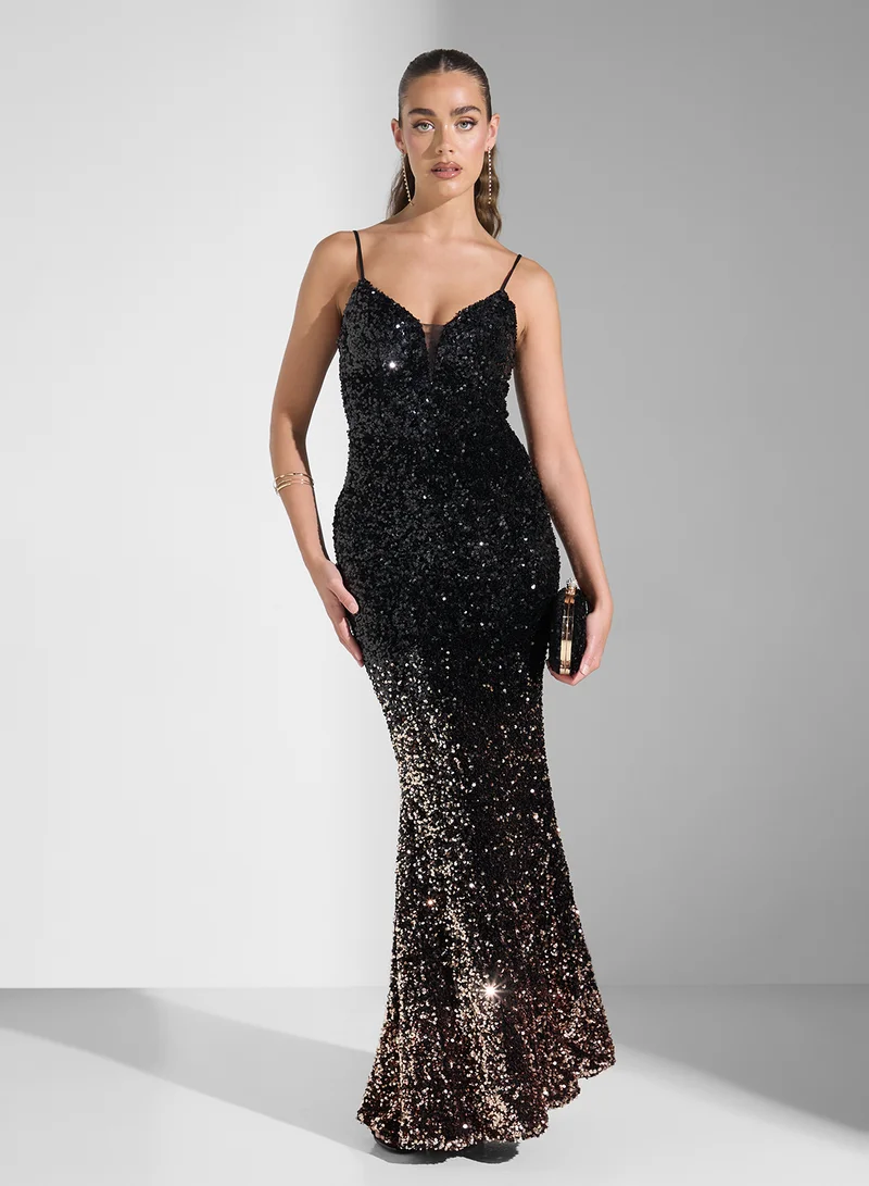 Ginger Boutique Sequin Evening Dress