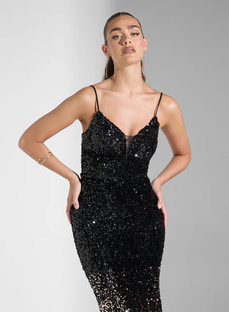 Ginger Boutique Sequin Evening Dress