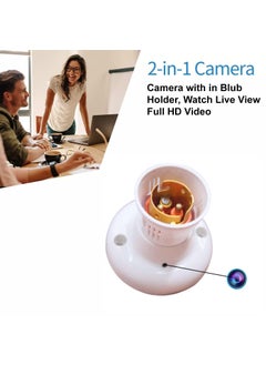 GARYVIZ GARYVIZ 1080p Full HD Home Security WiFi Smart Camera WiFi 1080P Bulb Holder Camera Mini Security with Live Audio Video Recording Mini Holder Camera  - Image 3