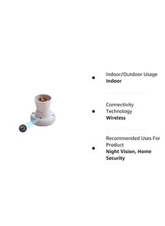 GARYVIZ GARYVIZ 1080p Full HD Home Security WiFi Smart Camera WiFi 1080P Bulb Holder Camera Mini Security with Live Audio Video Recording Mini Holder Camera  - Image 5