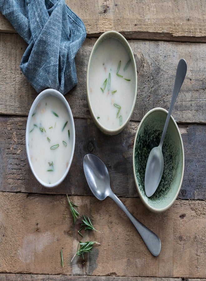 Mepra Vintage Stainless Steel Cutlery Set for 1, 5 Pieces, Spoons, Forks and Knives, Pewter - Image 4