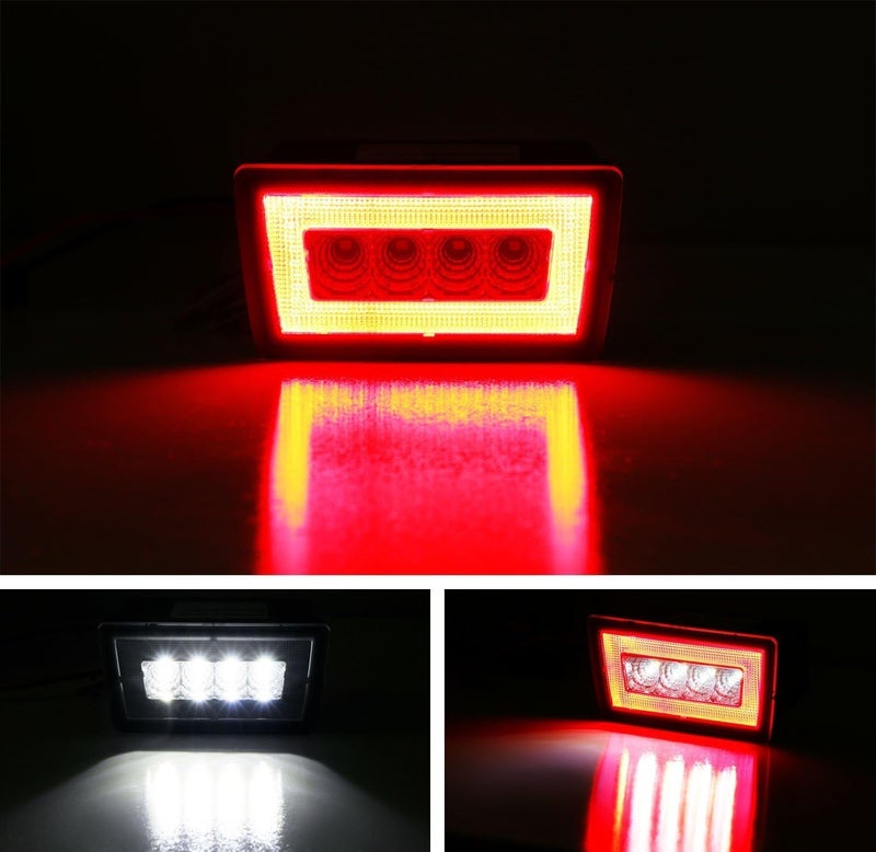 iJDMTOY Red Lens 3-in-1 LED Rear Fog Light Kit for Subaru WRX/STi and Impreza - Image 2