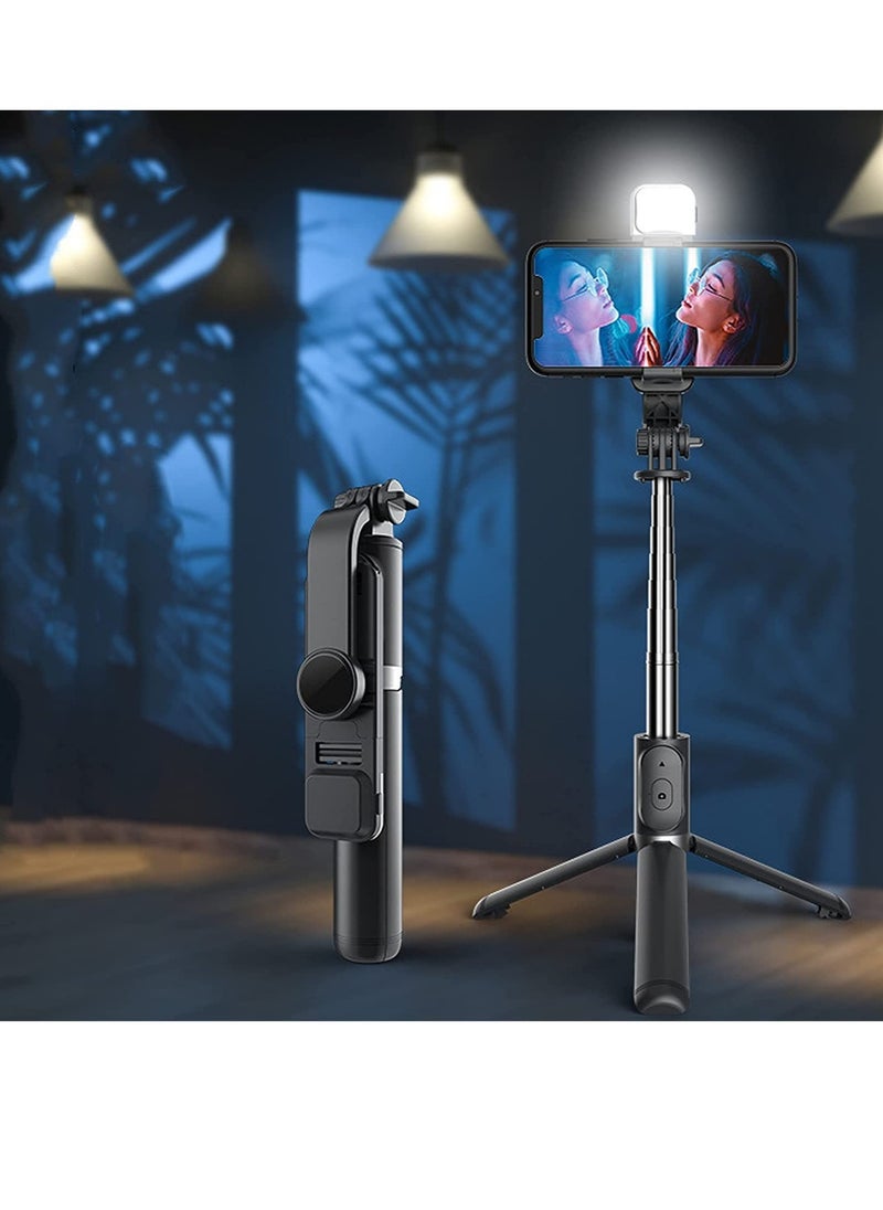 ELTRAZONE - Portable Selfie Stick Tripod with Light with Detachable Bluetooth Remote,41 Inch Extendable Tripod Compatible with IPhone 13 Pro/12/11 Pro/Max/XS/XR/X - Image 1