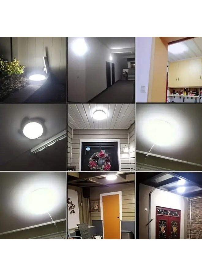 مصباح شمسي ذكي 5.12 بوصة إضاءة LED للداخل والخارج للحديقة والشرفة والرواق - Image 5