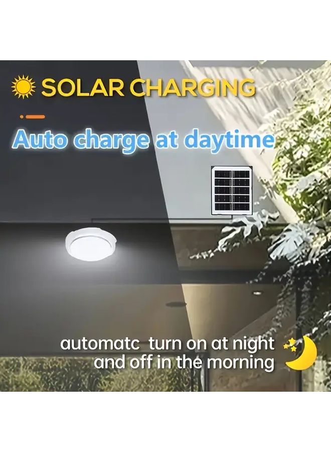 مصباح شمسي ذكي 5.12 بوصة إضاءة LED للداخل والخارج للحديقة والشرفة والرواق - Image 4