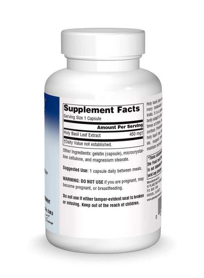 Planetary Herbals Holy Basil Capsules, 60 Count - Image 3