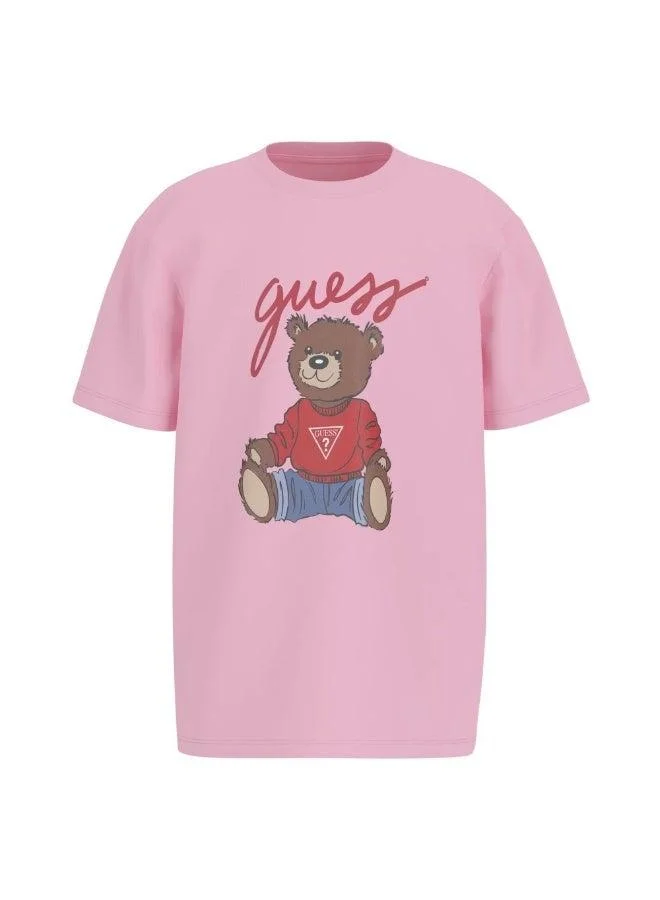 GUESS Kids Graphic Crew neck T-Shirt