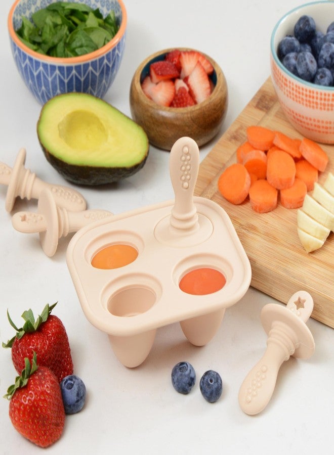 PrimaStella Silicone Petite Pops - Baby Popsicle Mold - BPA Free - Dishwasher Safe - 4 months+ Teether Pops (Pink) - Image 4
