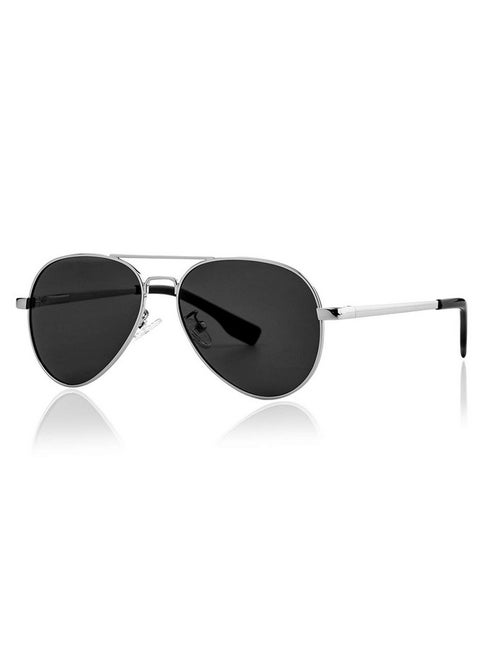 Small Aviator Sunglasses For Women And Men 52Mm Small Frame Polarized Aviators For Small Face (Silver Grey)