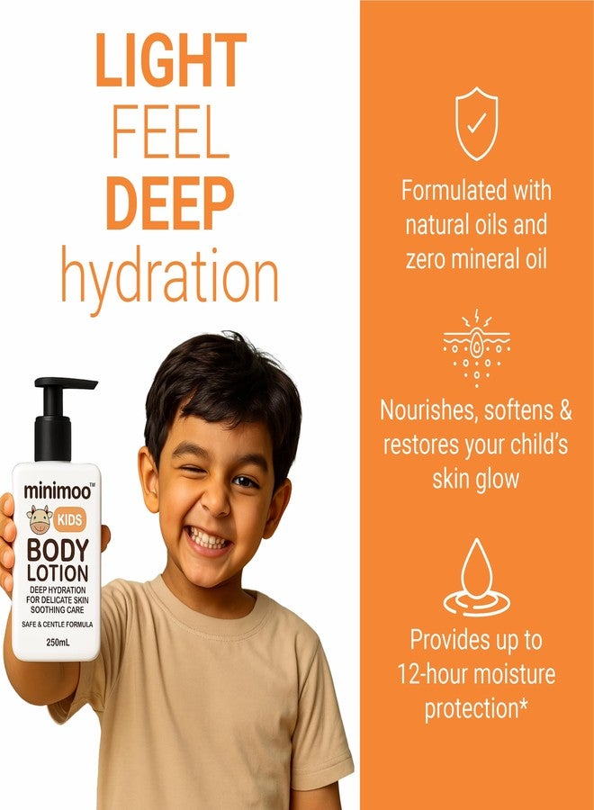 Minimoo Kids Body Lotion 250ml | Gentle Moisturizing Lotion for Babies & Kids | Deep Hydration for Delicate Skin | Lightweight Daily Moisturizer | Soft & Smooth Skin Care for Children - Image 2