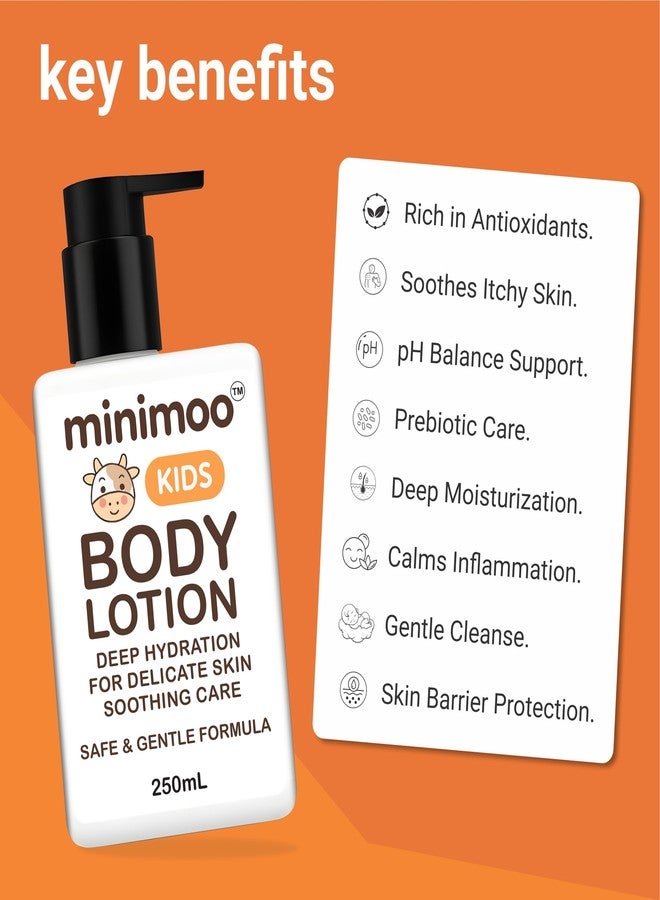 Minimoo Kids Body Lotion 250ml | Gentle Moisturizing Lotion for Babies & Kids | Deep Hydration for Delicate Skin | Lightweight Daily Moisturizer | Soft & Smooth Skin Care for Children - Image 4