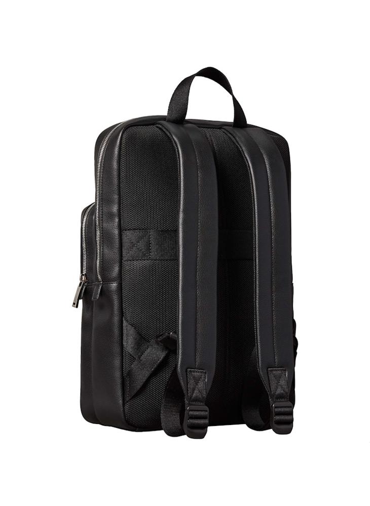 CALVIN KLEIN Emblem AOP Embossed Round Backpack - Image 2