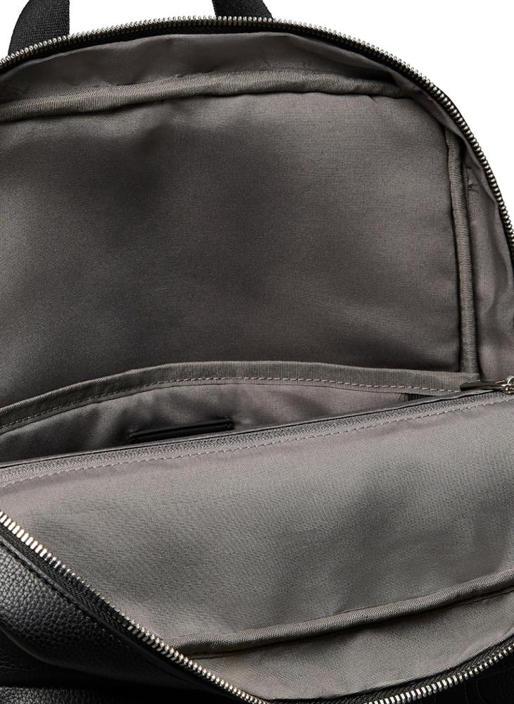 CALVIN KLEIN Emblem AOP Embossed Round Backpack - Image 4
