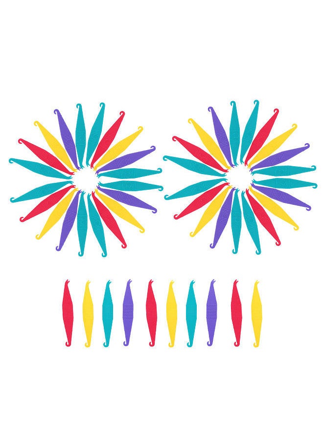 Generic - 100 Pcs Orthodontic Elastic Placer for Braces Disposable Elastic Rubber Band Placers Mix Color - Image 1