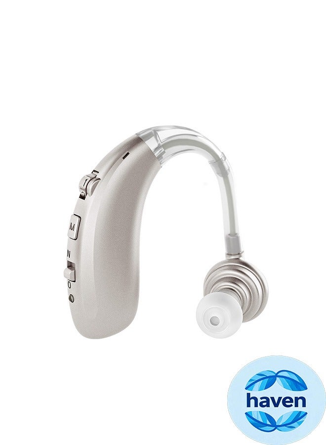 HAVEN Rechargeable Hearing Aids,Mini Rechargeable Hearing Device，Mini Hearing Amplifiers with Noise Cancelling，3 Modes, Adjustable Volume  - Image 1