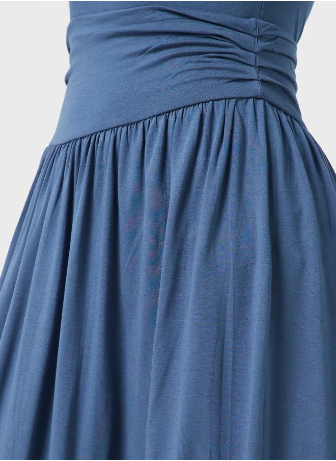 Ginger Basics Pleated Maxi Skirt