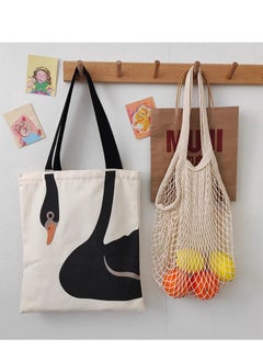 Skycare Canvas Tote Bag,Reusable Shopping Bag ,Reusable Grocery Tote Bag, Book Shoulder Tote Bag with Pocket for Women  - Image 5