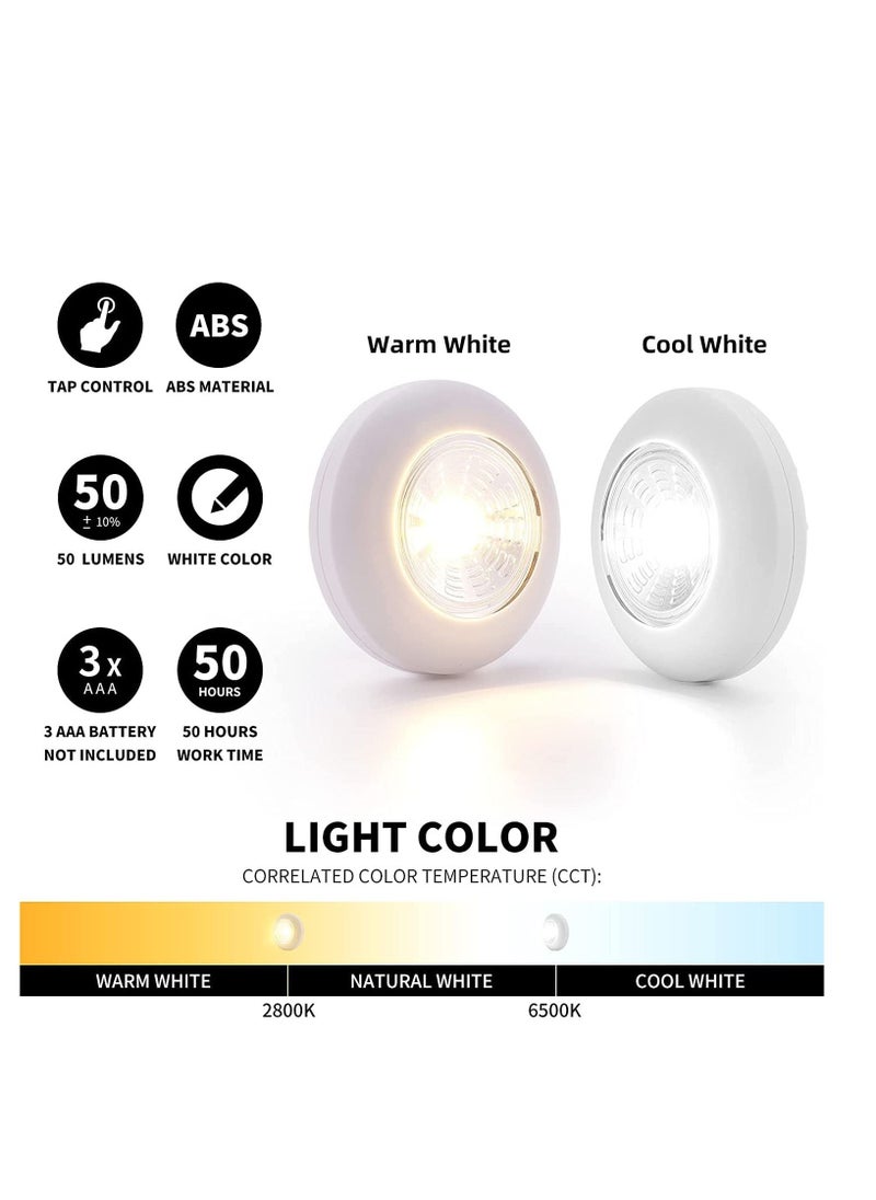 Y&D - 5 Pack LED Battery Powered Wireless Touch Night Lights Perfect for Closets Cabinets Counters or Utility Rooms Cordless Light - Image 1