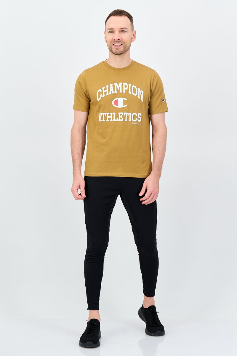 Champion Men Sportswear Fit Short Sleeve Outdoor T-Shirt, Camel - Image 4