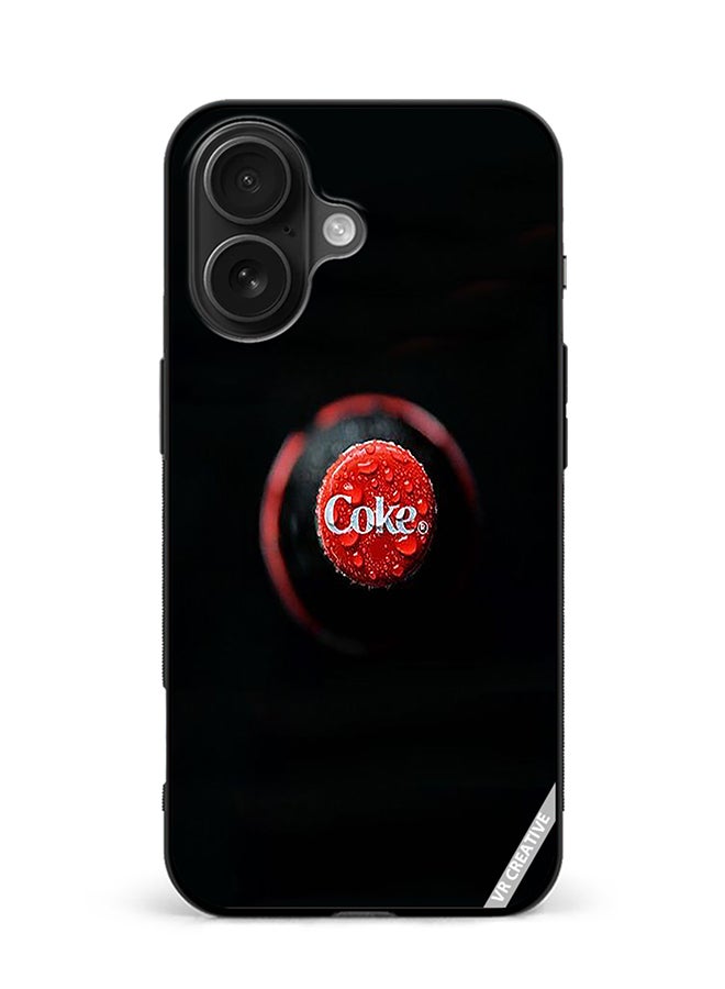 Protective Case Cover For Apple iPhone 16 Plus Coke Design Multicolour