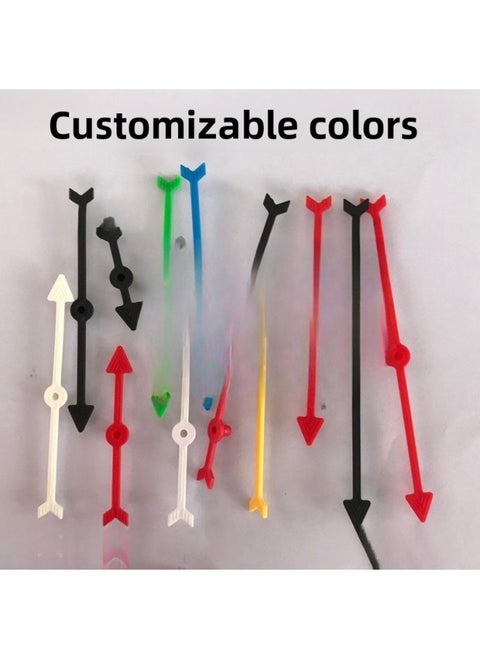 Enlightenment Toy Rotating Plastic Pointer Parent-child Interactive Game Digital Dial Plastic DIY Teaching Pointer Accessories-Color:45 Mm Long Black
