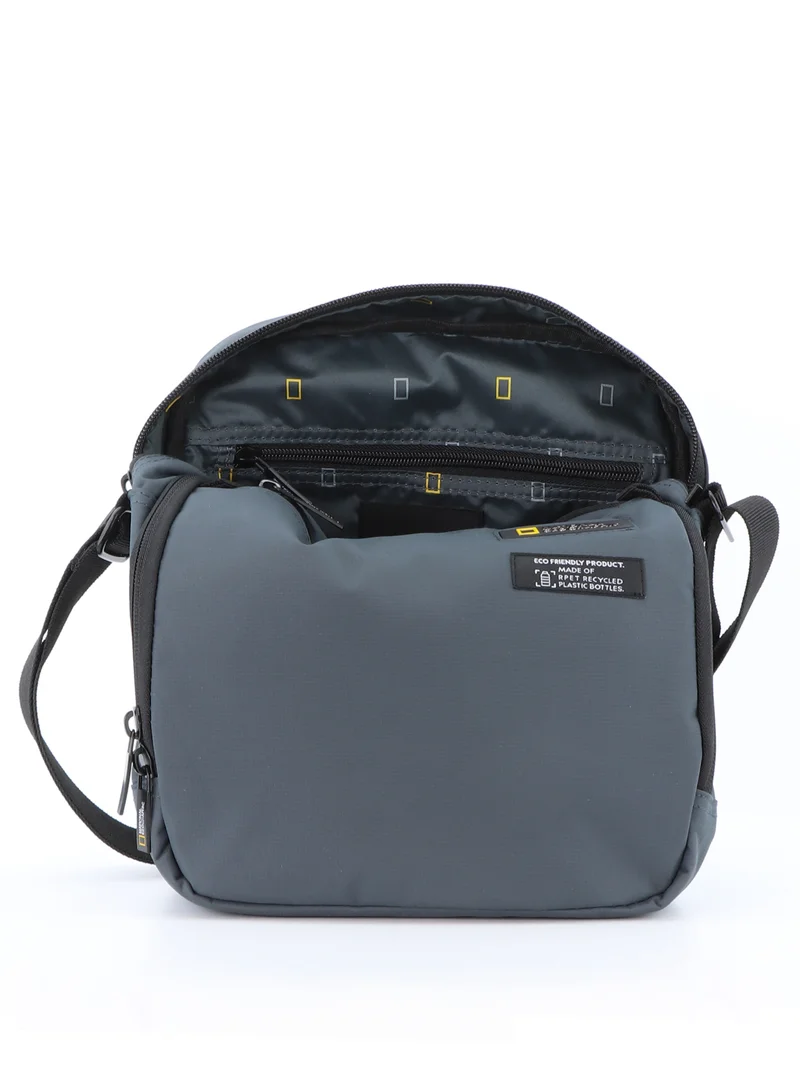 NATIONAL GEOGRAPHIC National Geographic Mutation Vertical Shoulder Bag Grey, Compact Durable Water Resistant Light Weight Travel Casual Outdoor Crossbody Bag For Men And Women