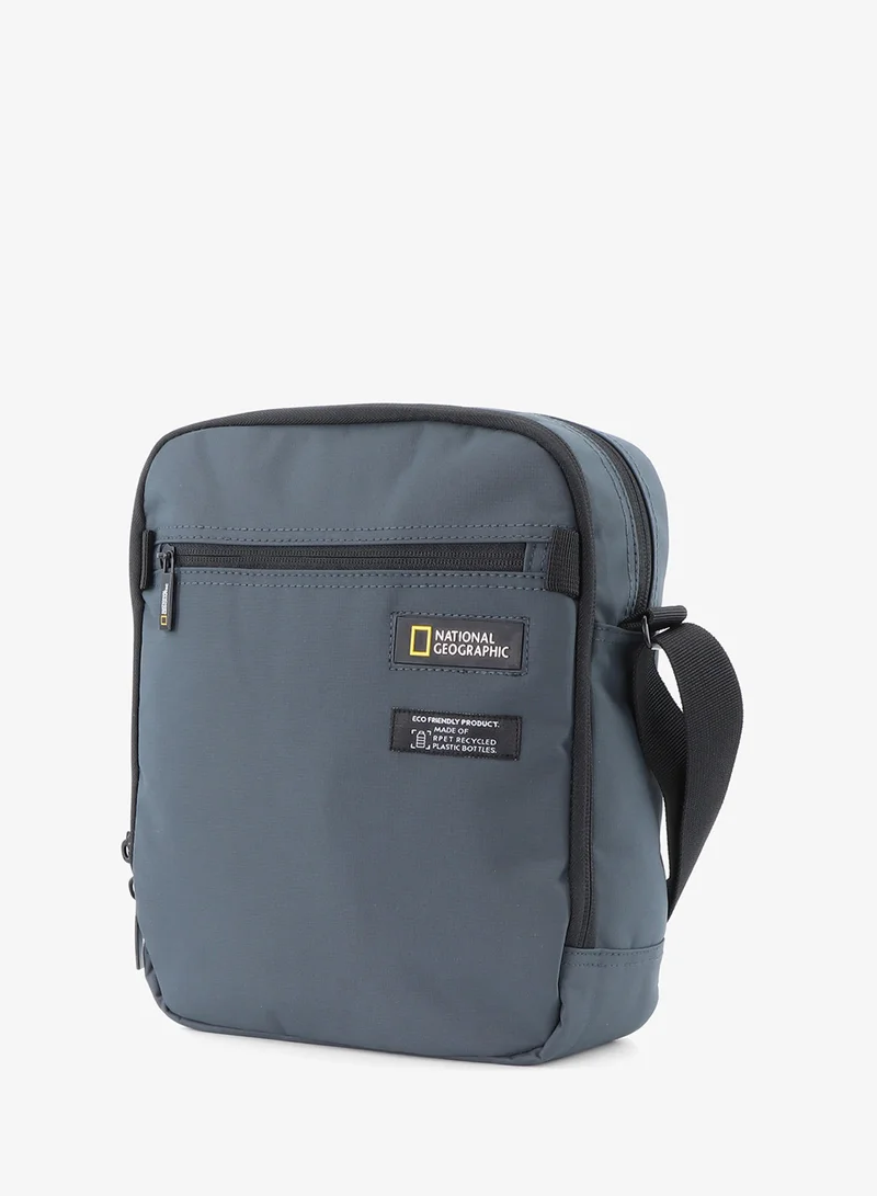 NATIONAL GEOGRAPHIC National Geographic Mutation Vertical Shoulder Bag Grey, Compact Durable Water Resistant Light Weight Travel Casual Outdoor Crossbody Bag For Men And Women