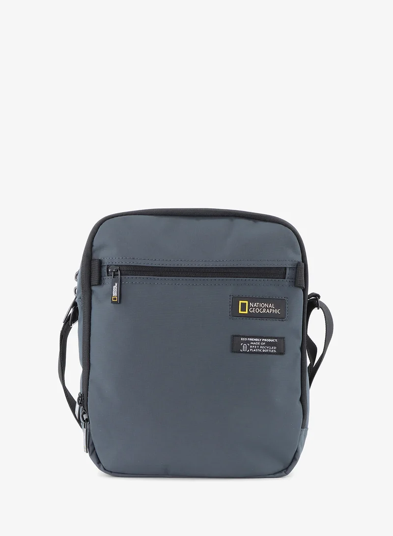 NATIONAL GEOGRAPHIC National Geographic Mutation Vertical Shoulder Bag Grey, Compact Durable Water Resistant Light Weight Travel Casual Outdoor Crossbody Bag For Men And Women