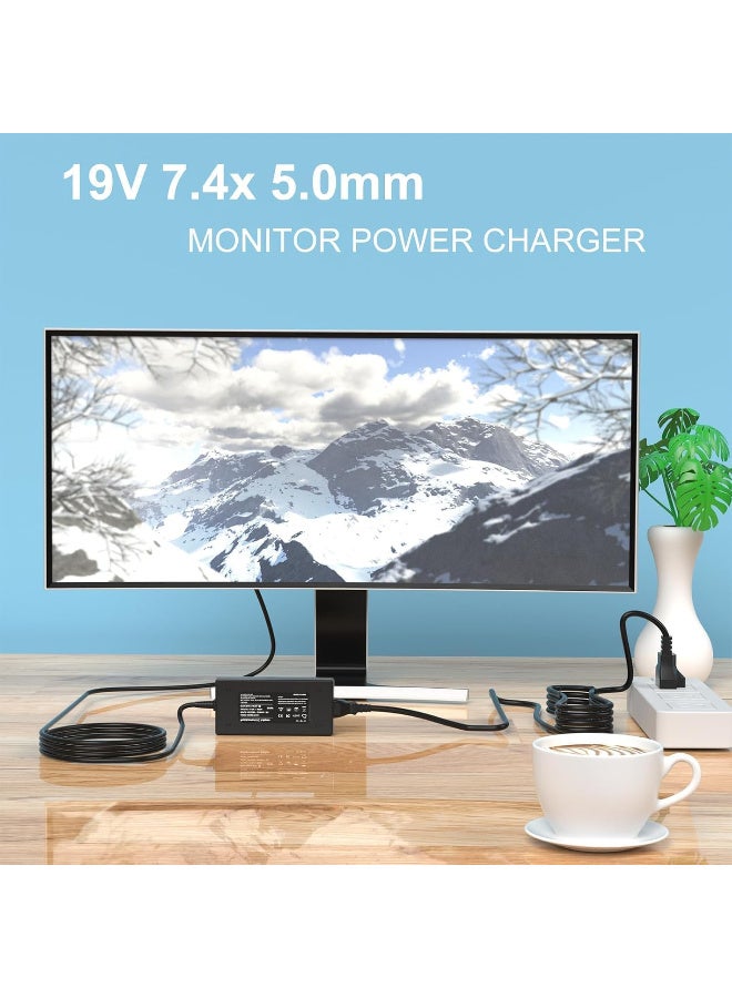 Zexen 90W AC Adapter Charger 19V 4.74A 7.4mm x 5.0mm Barrel Tip Compatible with All-in-One Desktop Monitor 18" 19" 20" 21" 22" 24" 32" 24-DD 24-DF 22-DD 24-DP 24-CB Power Supply - Image 3