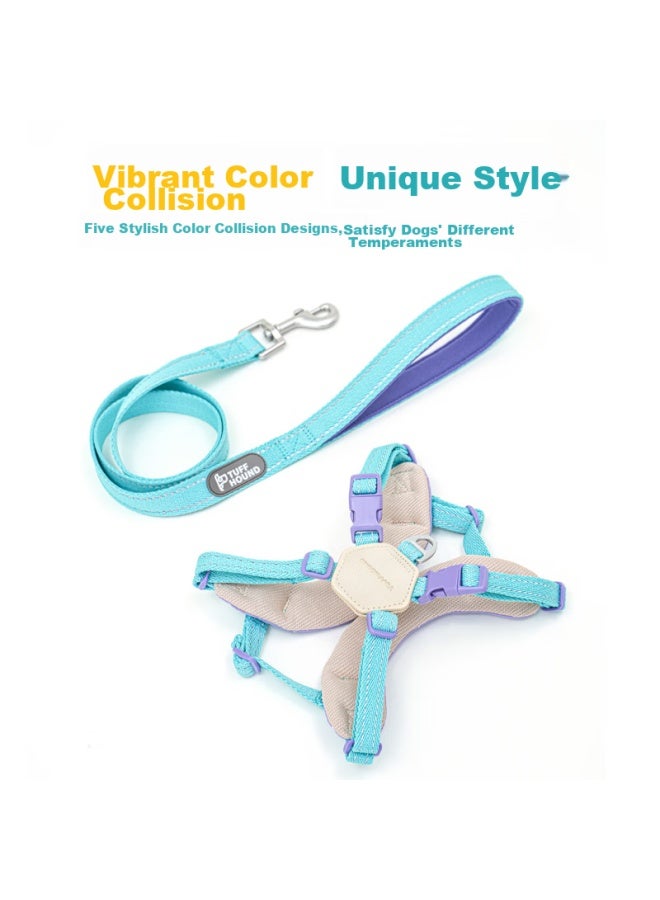 Tuffhound Dog Leash For Small And Medium Dogs, Lightweight Chest Harness, Anti-burst, Tf022 Sky Blue S - Image 2
