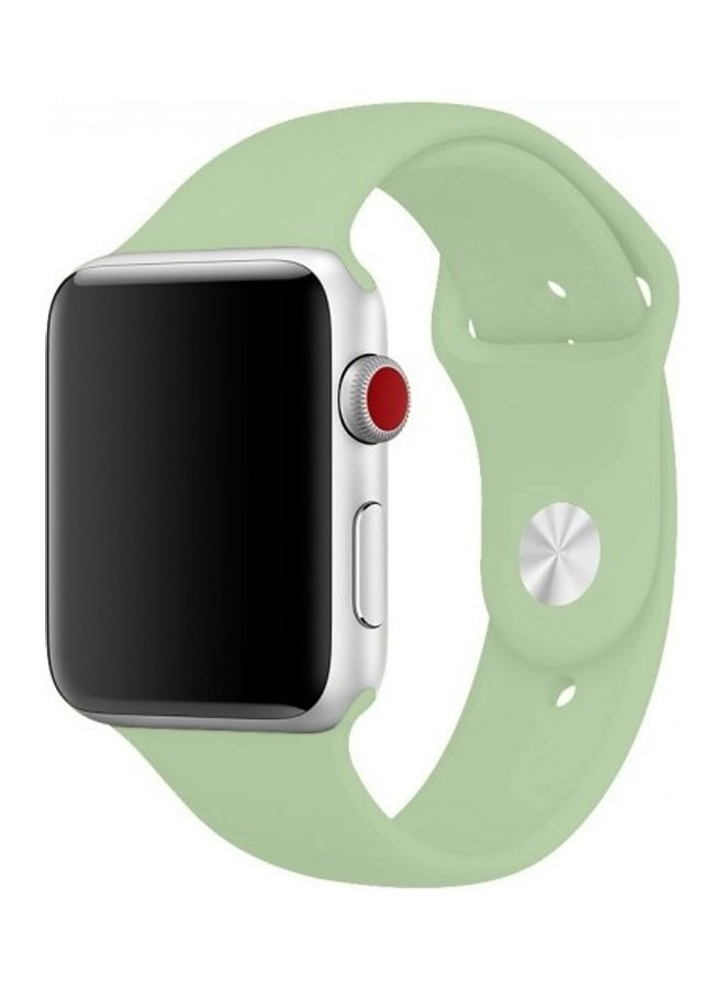 NIBEMINENT Silicone Replacement Band For Apple Watch 38/40mm Mint Green - Image 1
