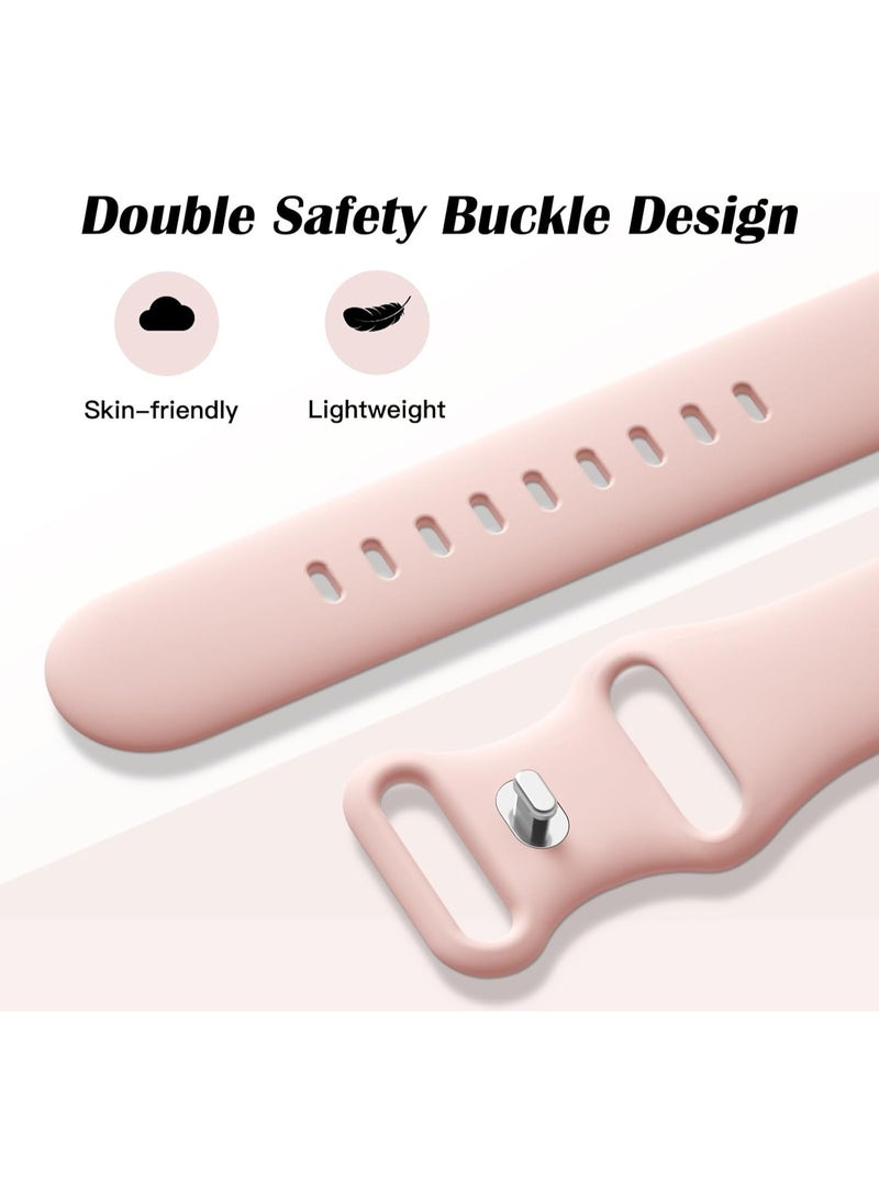 5 Pack Silicone Straps Compatible with Apple Watch Straps 38mm 40mm 41mm 42mm(Series 10) Women Men, Upgraded Soft Sport Straps Replacement Watch Bands for iWatch Series 10 9 8 7 6 5 4 3 2 1 SE