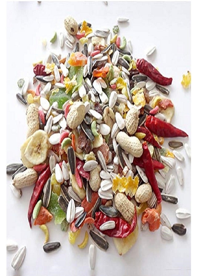 Bird Food ,Mix Parrot Food 34 Types of Seed for Cockatoo, African Gray, Indian Parrot and Other Medium Birds - All Life Stages ( 2 Kg) - Image 3