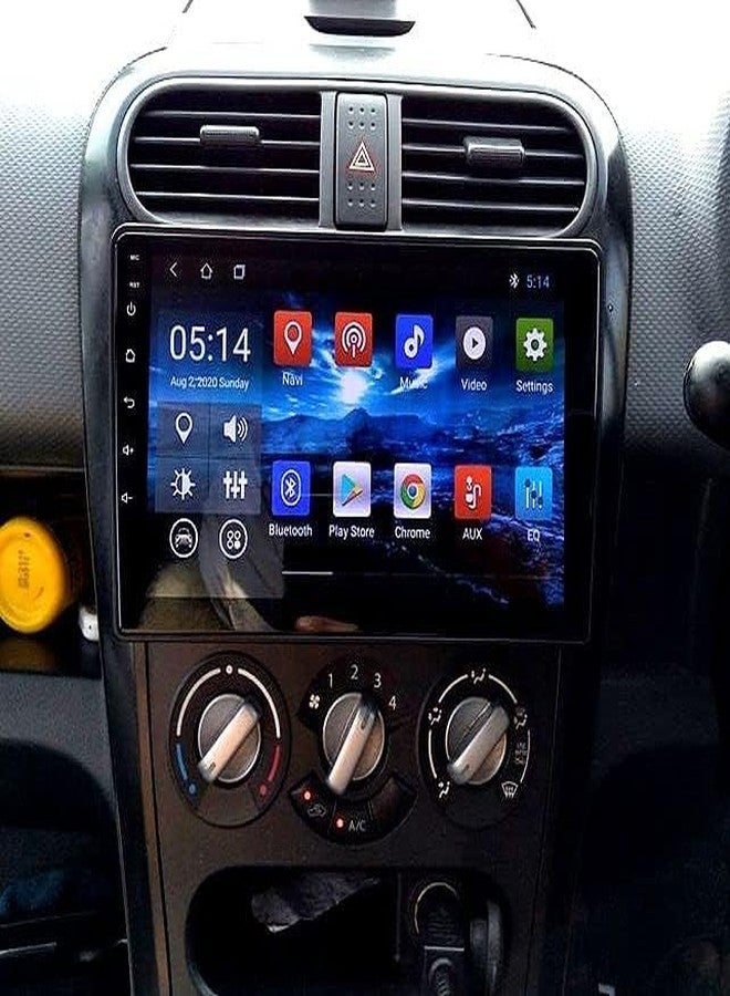 Audio Wheels عجلات صوتية للسيارة بنظام أندرويد، إطار مصنوع من بلاستيك ABS300، مقاس 9 بوصات مع أسلاك توصيل، مناسبة للطراز الأساسي من سيارة ماروتي ريتز دبل. - Image 5