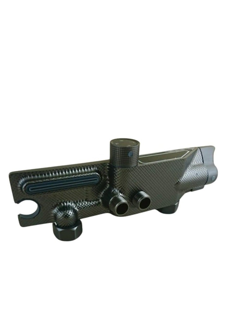 مجموعة دش مع بكره مع رأس دش يدوي وشطاف ومسدس وشاشة عرض درجة الحرارة (كود 6) - Image 3