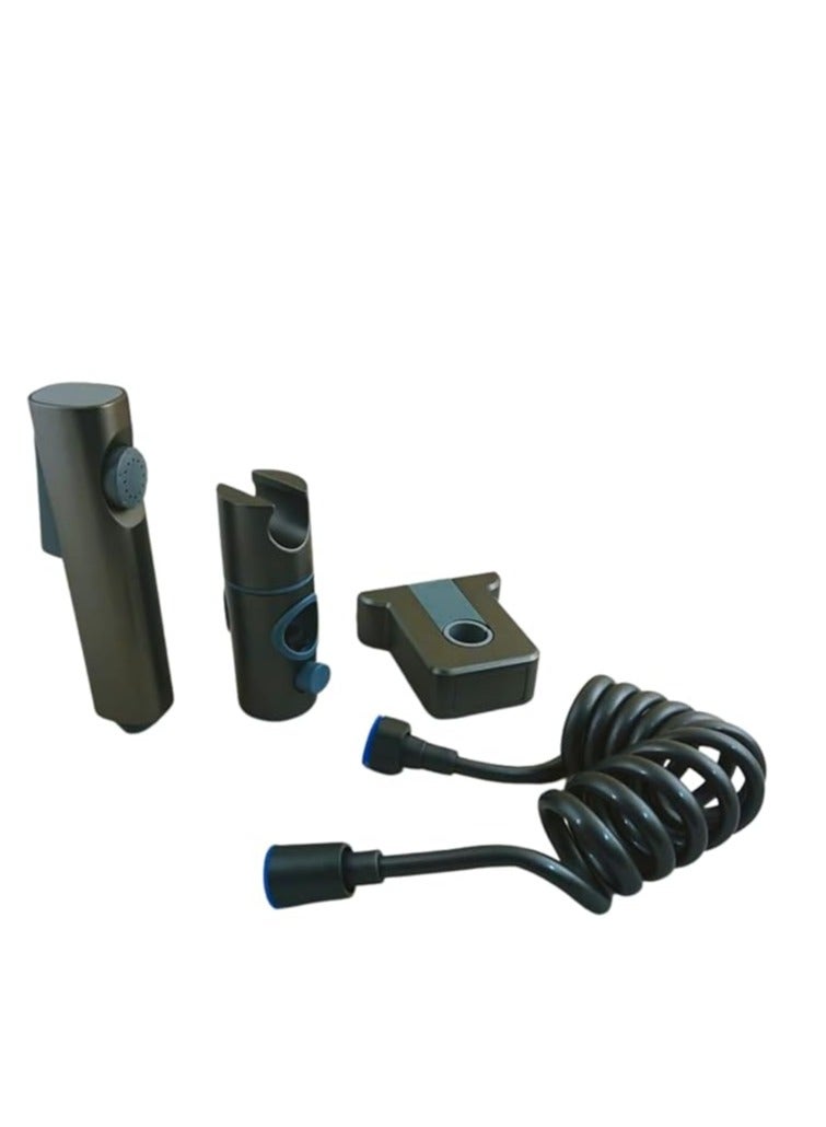 مجموعة دش مع بكره مع رأس دش يدوي وشطاف ومسدس وشاشة عرض درجة الحرارة (كود 6) - Image 4