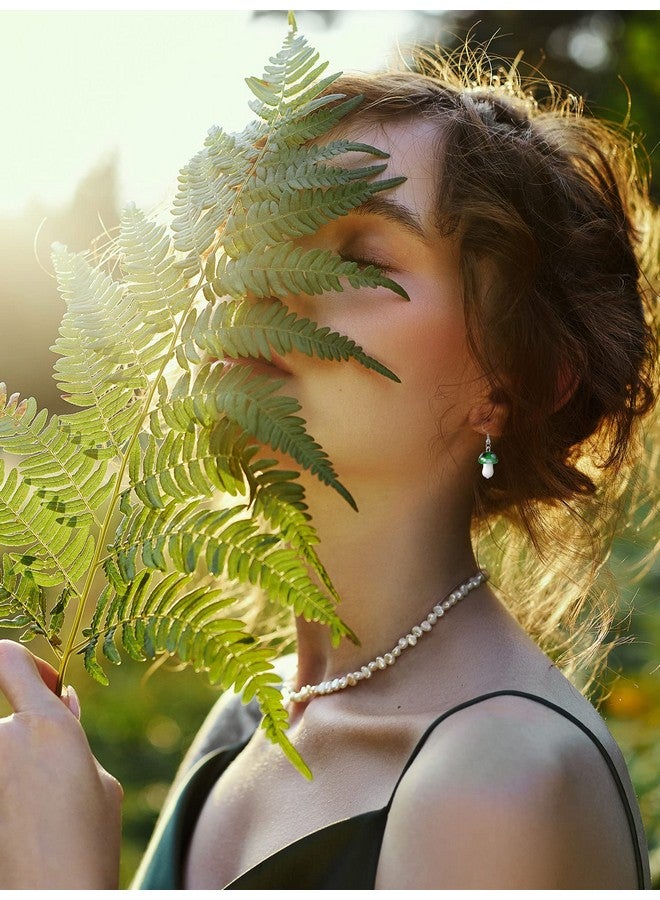 Mtlee 9 Pairs Mushroom Earrings For Women Long Pendant Glass Mushroom Earrings Colorful Steampunk Earrings Creative Funny Earrings Cute Weird Earrings Women'S Drop And Dangle Earrings - Image 3