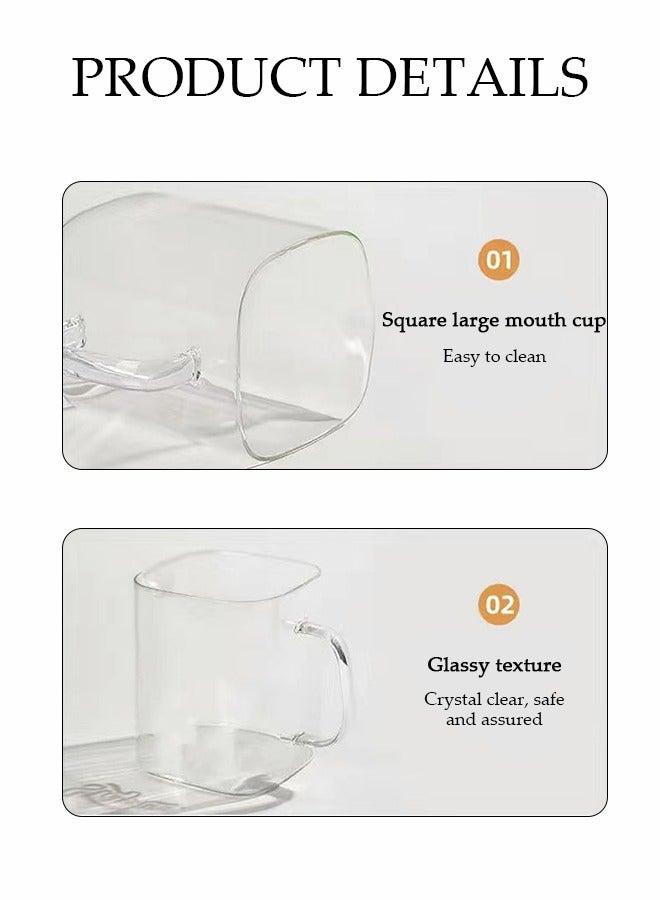 DUNISO 5-Piece Glass Tea Pot Set，Heat Resistant Glass Teapot with Handle and Filter，Large Capacity Glass Water Bottle Set with 1 Pot and 4 Cups,Sturdy and Durable，Suitable for Ice Tea Lemonade Coffee Milk Juice - Image 2