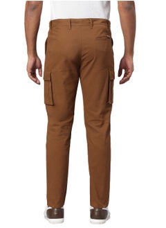 Hubberholme Smart Slim Fit Easy Wash Cargos for Men  - Image 3