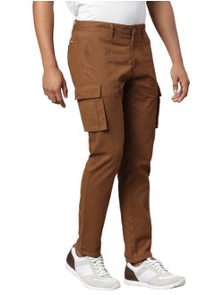 Hubberholme Smart Slim Fit Easy Wash Cargos for Men  - Image 2