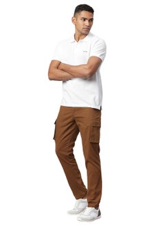 Hubberholme Smart Slim Fit Easy Wash Cargos for Men  - Image 5