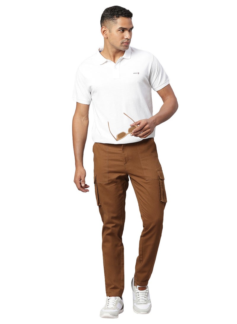 Hubberholme - Smart Slim Fit Easy Wash Cargos for Men - Image 1